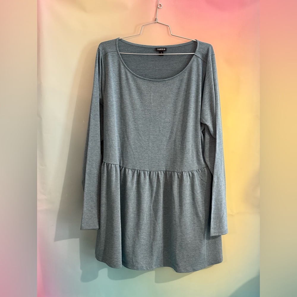 Torrid Blue Knit Top